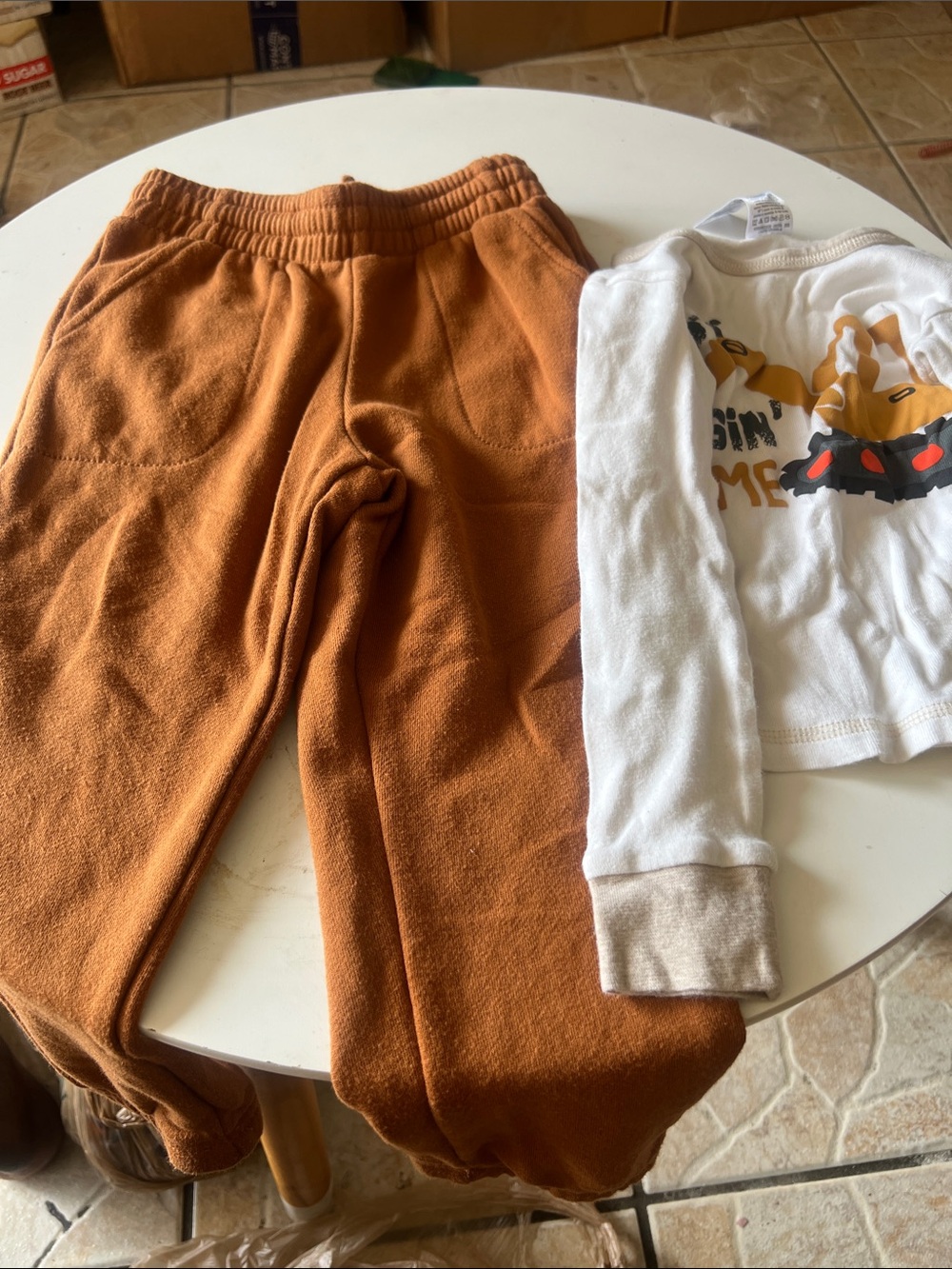 Carter's Rust Orange Fleece Joggers